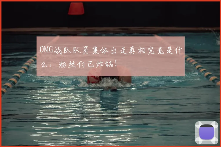 OMG战队队员集体出走真相究竟是什么,粉丝们已炸锅!